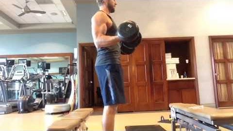 Squat Iso Bicep Curl Combo