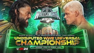 Roman Reigns VS Cody Rhodes WWE 2K24