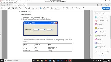 Praktikum 8 ( Perulangan ) menggunakan Microsoft visual studio 2010