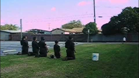 ChosunNinja (kneeling throw shurikenjutsu 60 feet) video #063