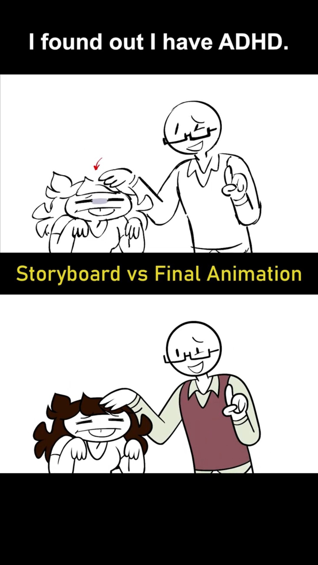 Storyboard vs Animation: I have ADHD (shot 16)