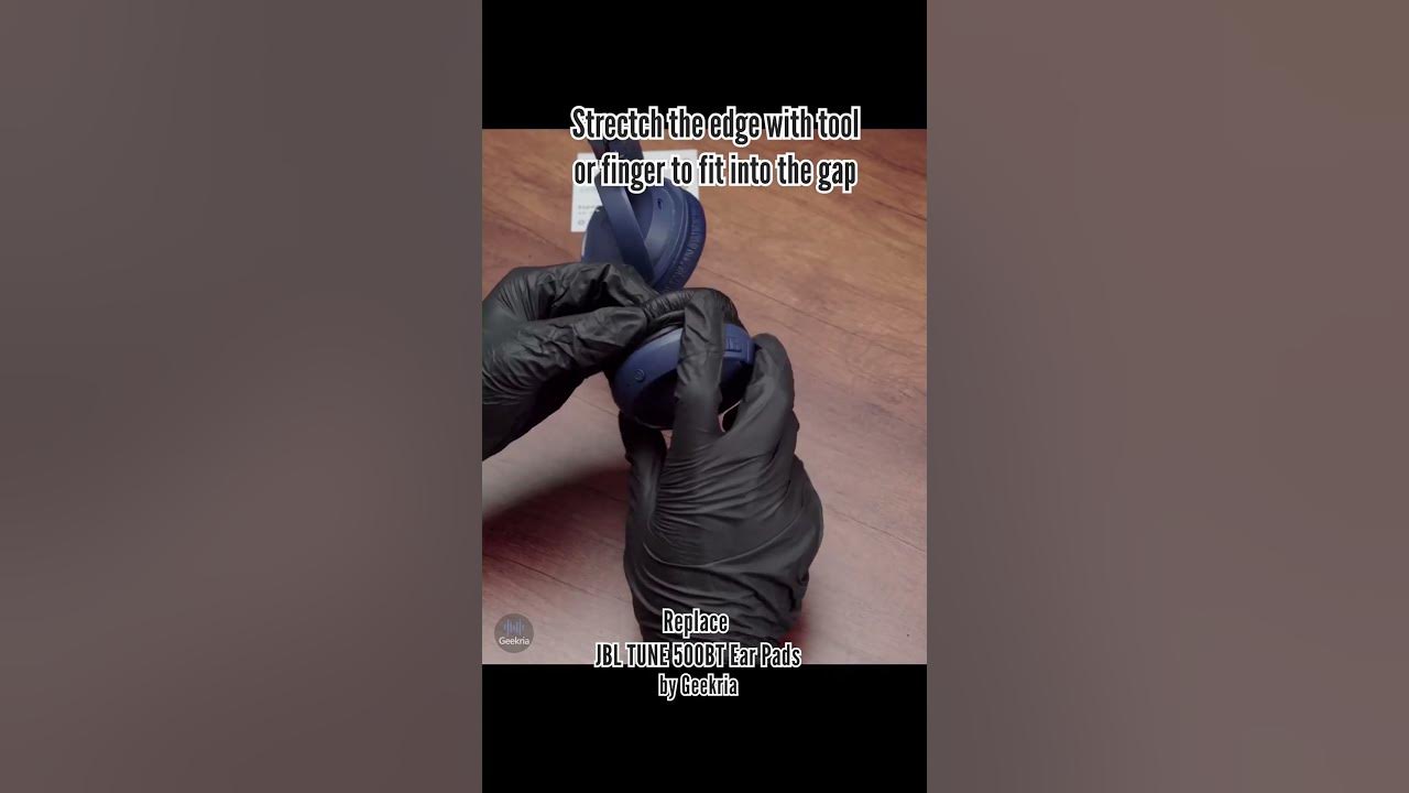 How to Replace JBL Tune 500BT Headphones Ear Pads / Cushions Geekria YouTube