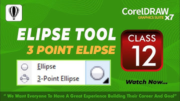 CorelDraw Ellipse Tool | Tutorial For Beginners | CorelDraw x17 | Class 12 | Hindi / Urdu