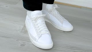 nike blazer white leather