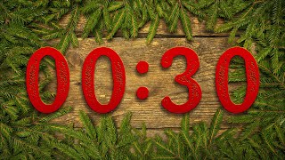 30 SECOND TIMER 🔔 Gentle Alarm [Full HD]
