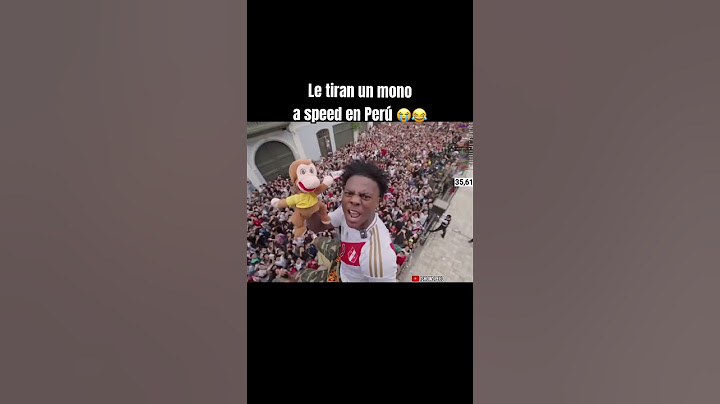 Le tiran un mono a speed en Perú 😂 #showspeed #peru #shortsviral