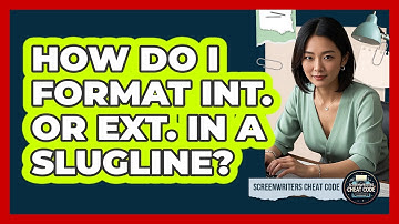 How Do I Format INT. or EXT. in a Slugline?