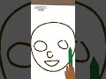 Drawing a face #shorts #stories #kidssongs