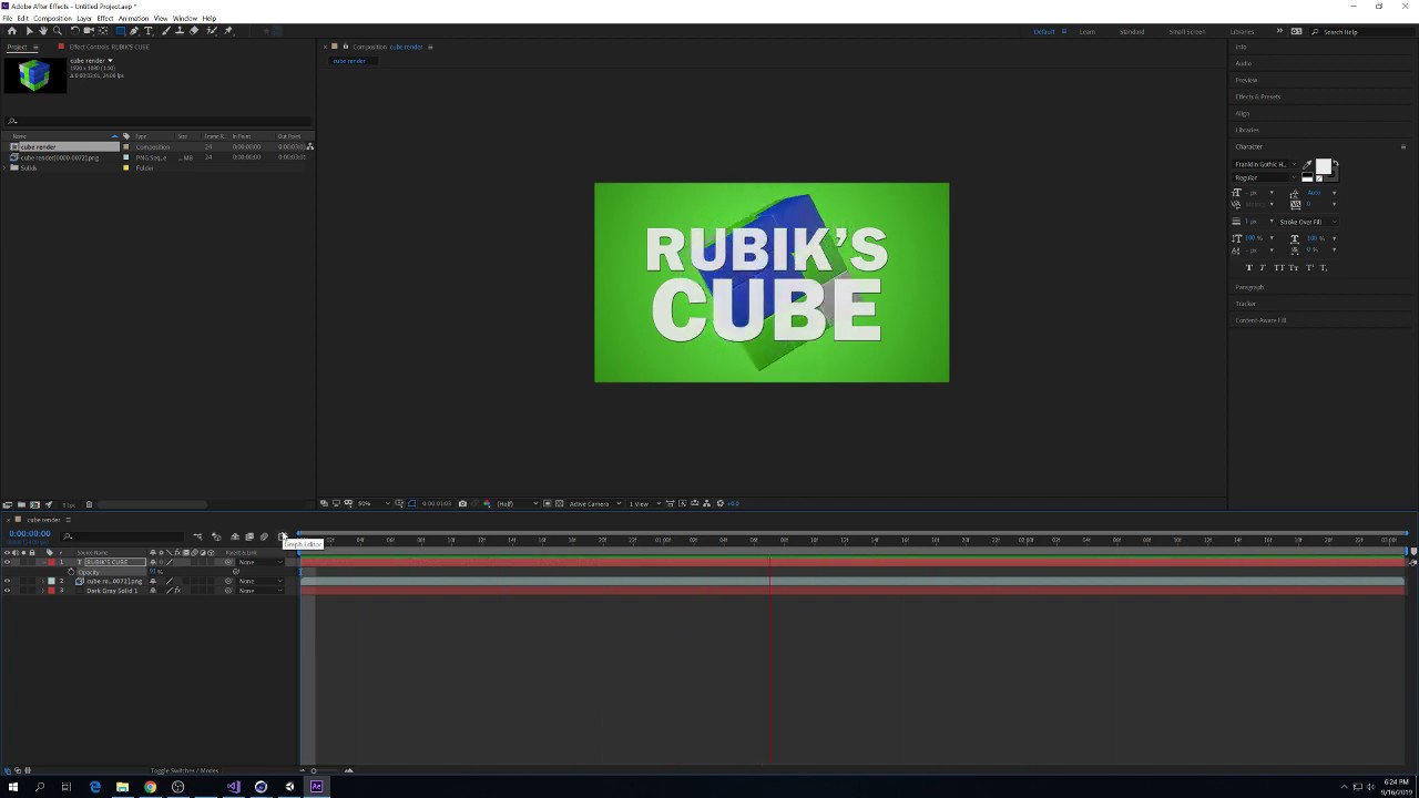 ART 184 Compositing C4D in AE YouTube