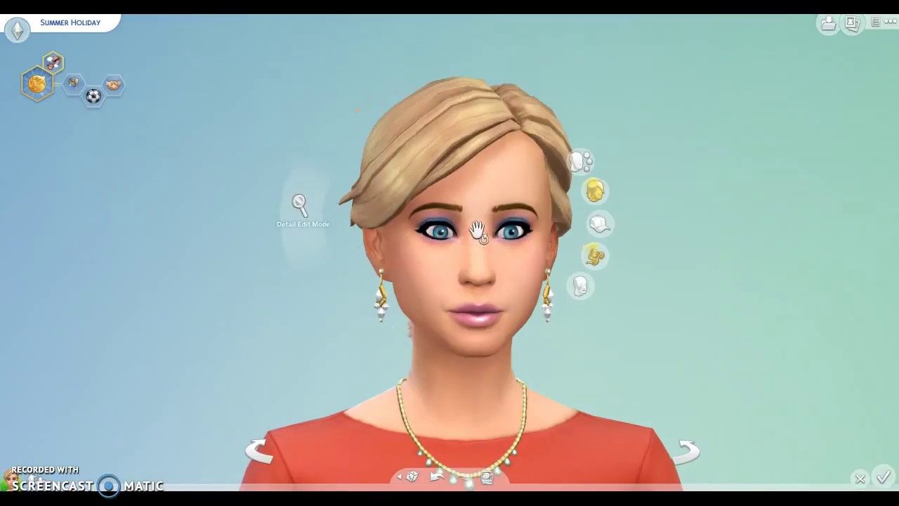Sims 4 CAS Summer touch up YouTube