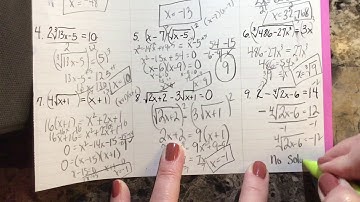 Solving Radical Equations and Inequalities Part 2