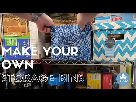 How to Make Storage Bins - Any Color, Any Size