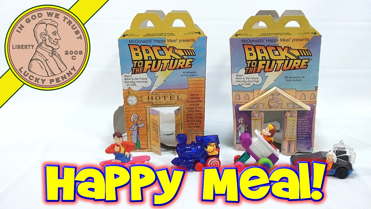 【レア】マクドナルド プレミアムトイ Back To The Future 1991 Set, McDonald's Retro Happy Meal Toy