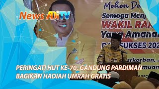 Play video: PERINGATI HUT KE 70, GANDUNG PARDIMAN BAGIKAN HADIAH UMRAH GRATIS