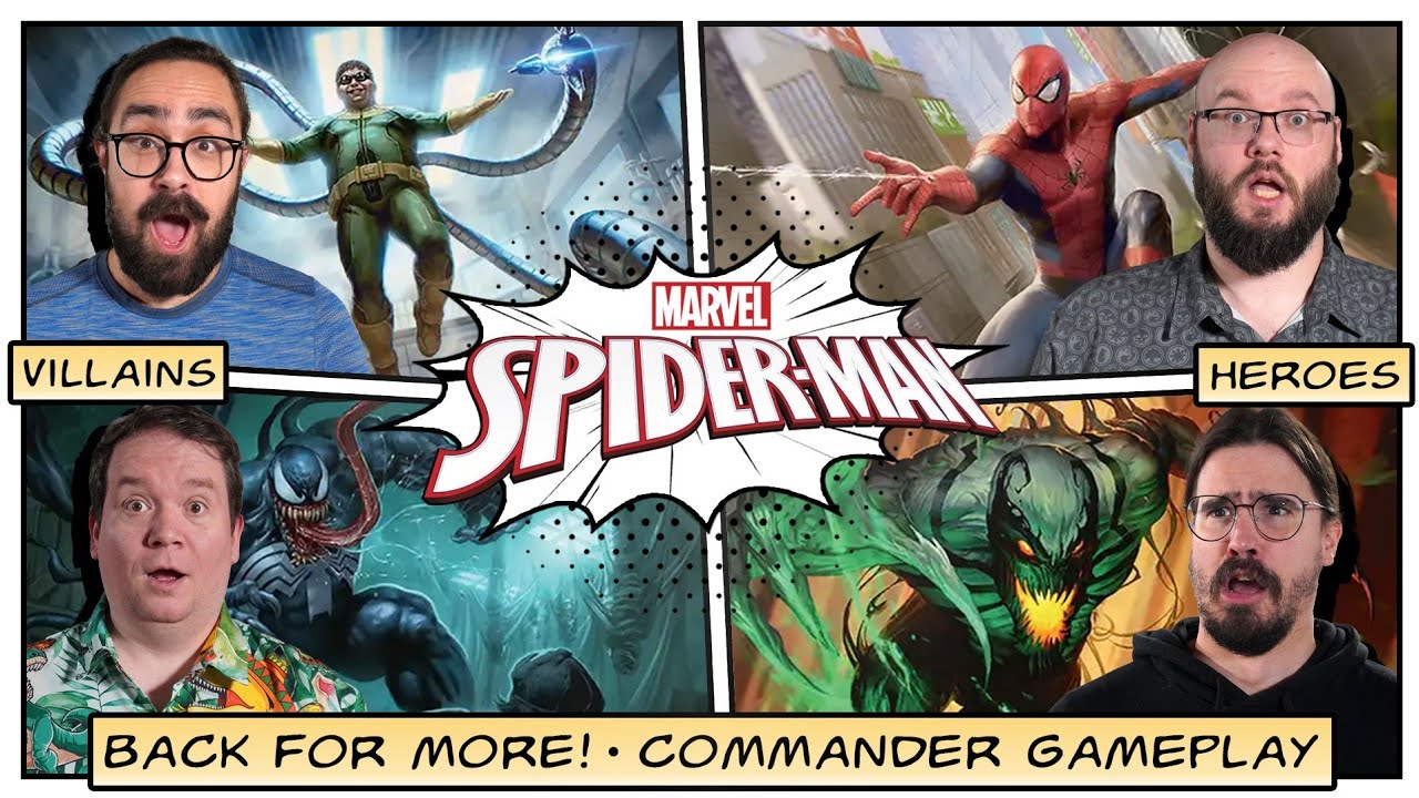 VILLAIN VS HERO COMMANDERS (pt 2) | Peter Parker VS Anti-Venom VS Eddie Brock VS Doctor Octopus thumbnail