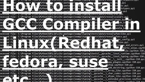 How to install GCC in Linux