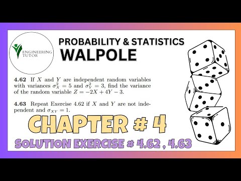 洋書 The algebra of random variable 4.62 & 4.63: Variance of a Random Variable |Exercise