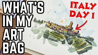 Sketching in Italy: Day 1! (What I Packed & First Sketches)