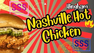 Great Nashville Hot Chicken Sandwich, deviled eggs, and fried shrimp in Hingham, MA!