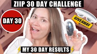 ⚡ZIIP 30 DAY CHALLENGE | DAY 30 - THE LIFT, BROW LIFT &amp; JOWLS | 30 DAY RESULTS #ziiphalo