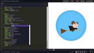 Creating a HARRY POTTER FLYING Scene using HTML & CSS