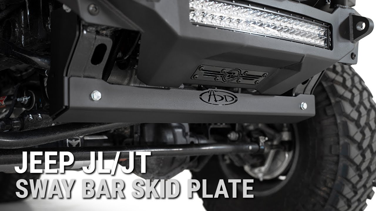 Jeep JL/JT Swaybar Skid Plate YouTube