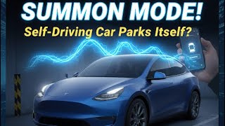 How To Use Tesla Smart Summon Feature Tesla Model Y Actually Smart Summon Mode In Action Model Y