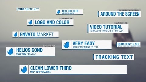 Clean Lower Third /// After Effects Template