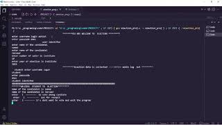 C programming project --- Election commission #cprogramming#coding #sataracreators #dhane#cproject