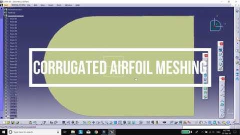 Corrugated Airfoil Meshing