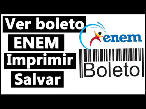 Como VER o BOLETO DO ENEM - IMPRIMIR DEPOIS da INSCRIÇÃO