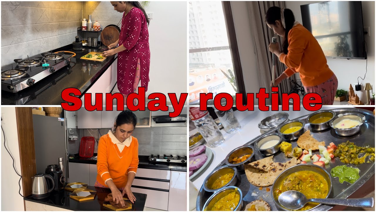SUNDAY = Cleaning Day | साफ सफाई चा दिवस | @Amrutavkvlog 
