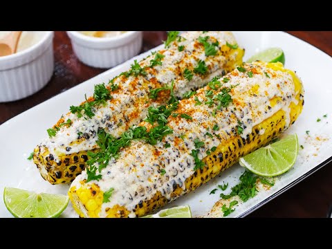 ข้าวโพดปิ้งเม็กซิกัน (Mexican Grilled Corn) | เคล็ดลับปิ้งข้าวโพดให้ฉ่ำน้ำ ไม่แห้งและสีเกรียมสวย