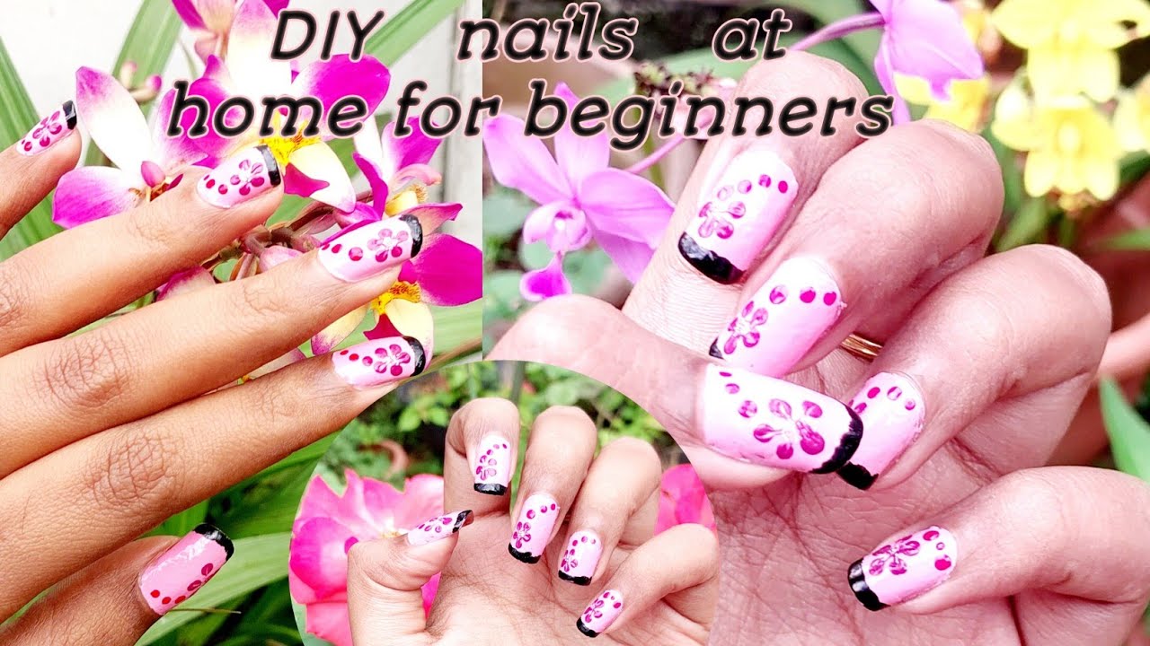 How I Did DIY Nails at Home for Beginners 💅✨| Easy Step-by-Step Nail Art Tutorial | Lithu’s Nail Art