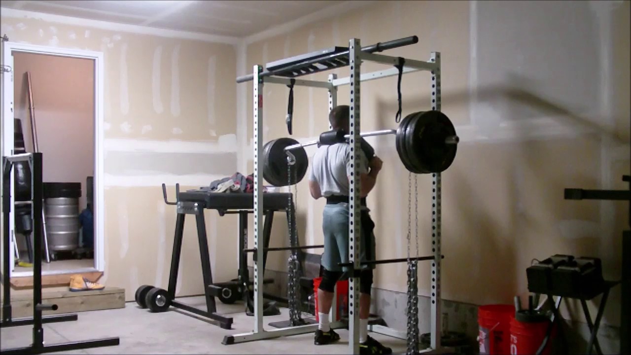 Safety Squat Bar Squat 460lbs+chains YouTube