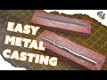 Easy Metal Casting - Pouring Liquid Pewter into a Silicone Mold