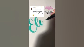 writing names in calligraphy pt. 696! #eliavah #shorts