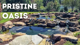 Pristine Backyard Recreation Pond