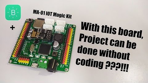 Arduino IOT project done without coding with MA-01 IOT Magic Kit - ESP8266 + Blynk, Overview
