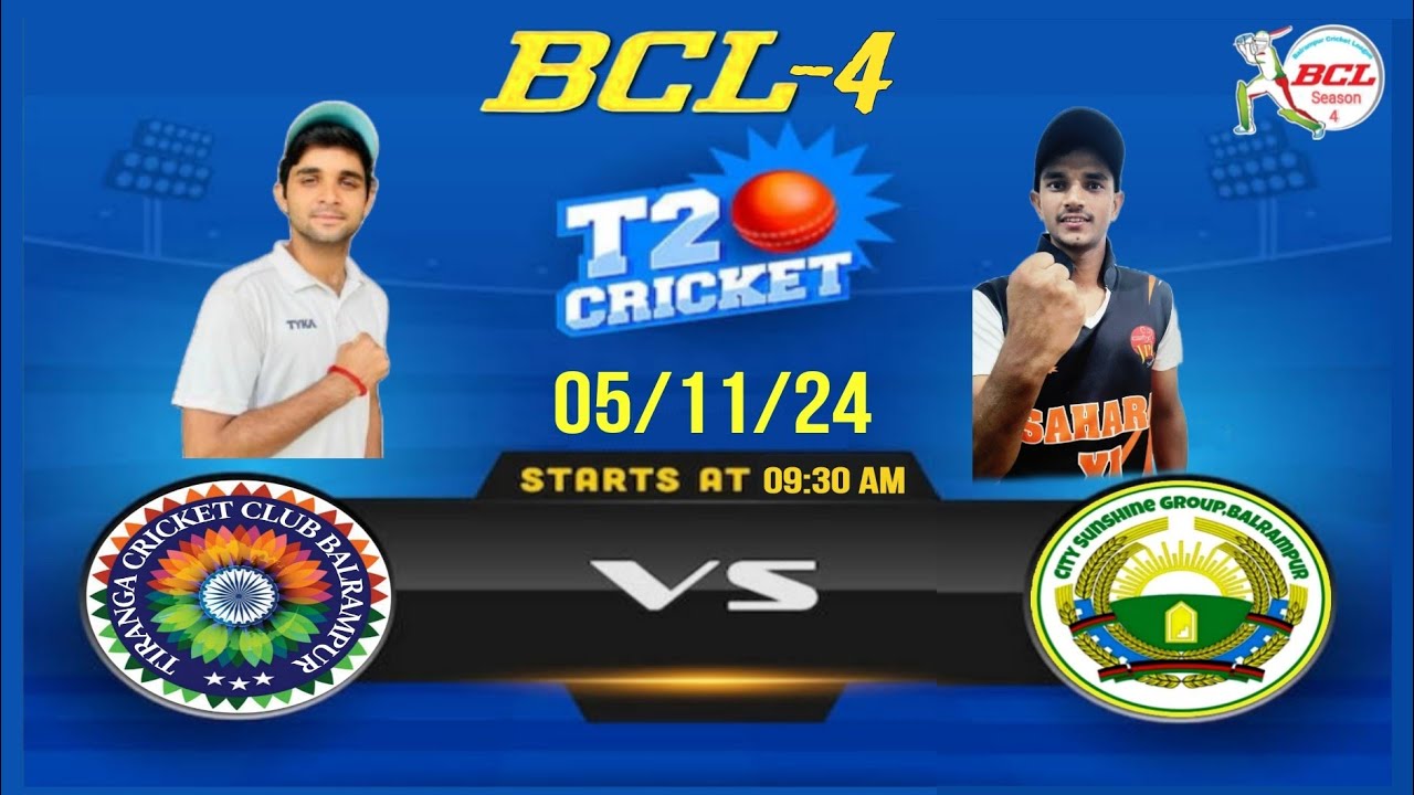 Live Cricket Match | CITY SUNSHINE ( BCL ) vs TIRANGA XI ( BCL ) | 05 ...
