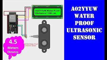 Waterproof Ultrasonic Sensor A02YYUW | ESP32 Distance Measurement on I2C LCD Screen