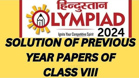 Hindustan Olympiad previous year paper of class 8 #howto #prepration #scifun4u #olympiad #class8