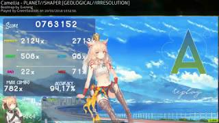(Osu!mania) Camellia - PLANET//SHAPER [GEOLOGICAL//RESOLUTION] A rank 94,17% 763K