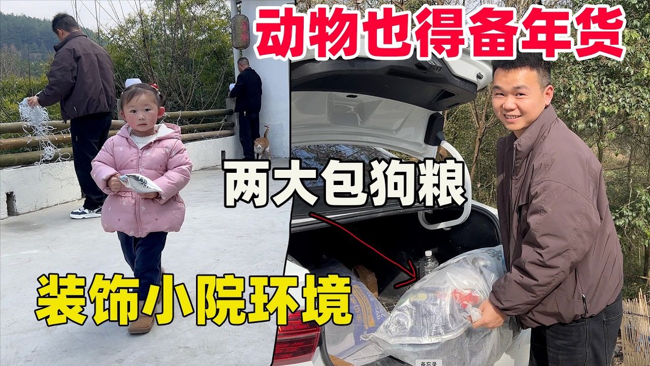 提前给边牧备好年货，把小院再装饰一番，一家人安心回湖南陪公婆过年