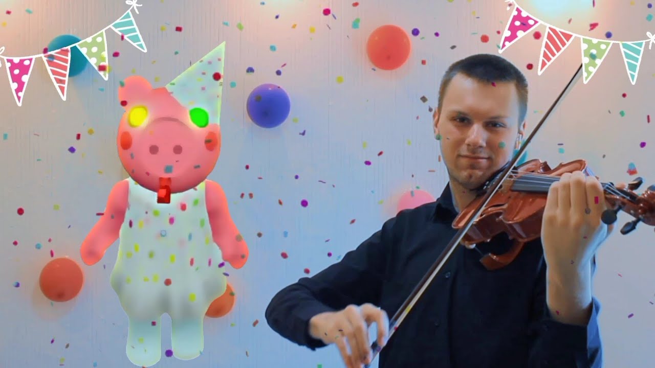 Birthday Piggy Theme Piggy Roblox Song Soundtrack Violin And Piano Cover Sheets Youtube - piano sheet music for roblox violin