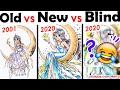 Old Art vs New Art vs Blind | Redraw My Old Art | Mei Yu - Fun2draw: Art Challenge Fun Fridays