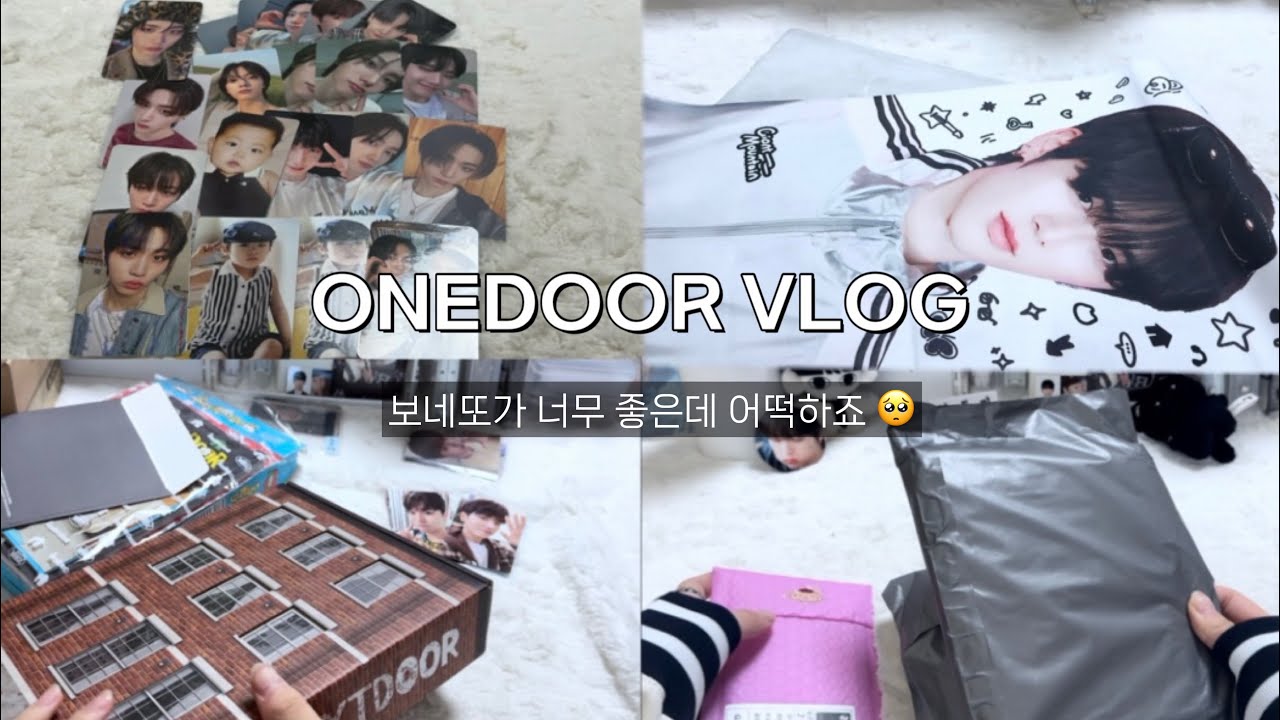 [원도어로그]바빠도 보넥도에 대한 사랑은 멈추지 않아.. / 원도어 / 탯프 / 앨범깡 / 포카마켓깡 / 반택깡 / 포카 / 슬로건 / 원도어 브이로그 / 보넥도 / 보이넥스트도어