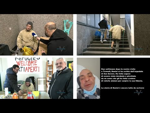 Daniel, senzatetto alla stazione di Termoli. Un caso difficile: aggredito e derubato rifiuta l'aiuto