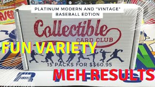 December Modern and Vintage Platinum Baseball Subscription Box