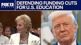 US Education secretary defends funding cuts